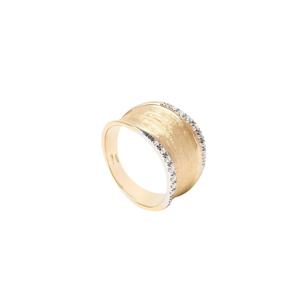 Marco Bicego Lunaria Collection 18k Yellow Gold Diamond  Ring